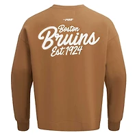 Sweat-shirt à enfiler Pro Standard Brown Boston Bruins Paint the City pour homme