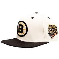 Casquette Snapback avec logo classique rétro des Bruins de Boston Pro Standard crème pour hommes