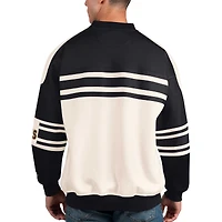 Sweat-shirt à col rond en polaire de défense des Bruins Boston Starter blanc pour hommes