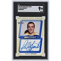 Phil Esposito Boston Bruins autographié 1999-00 Upper Deck Retro Inkredible #PE SGC authentifié 9 cartes