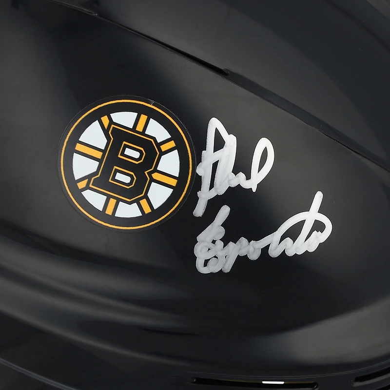 Phil Esposito Boston Bruins Autographed Black Mini Helmet 