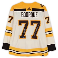 Ray Bourque Boston Bruins Autographed 100th Anniversary Season Cream Alternate adidas Jersey with Multiple Inscriptions - Limited Edition of 10
