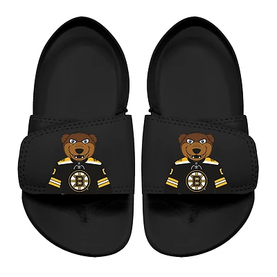 Toddler ISlide Black Boston Bruins Mascot Slide Sandals