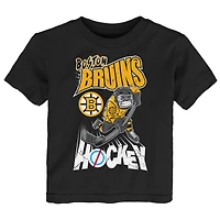 T-shirt One Timer noir des Bruins de Boston pour tout-petits Outerstuff