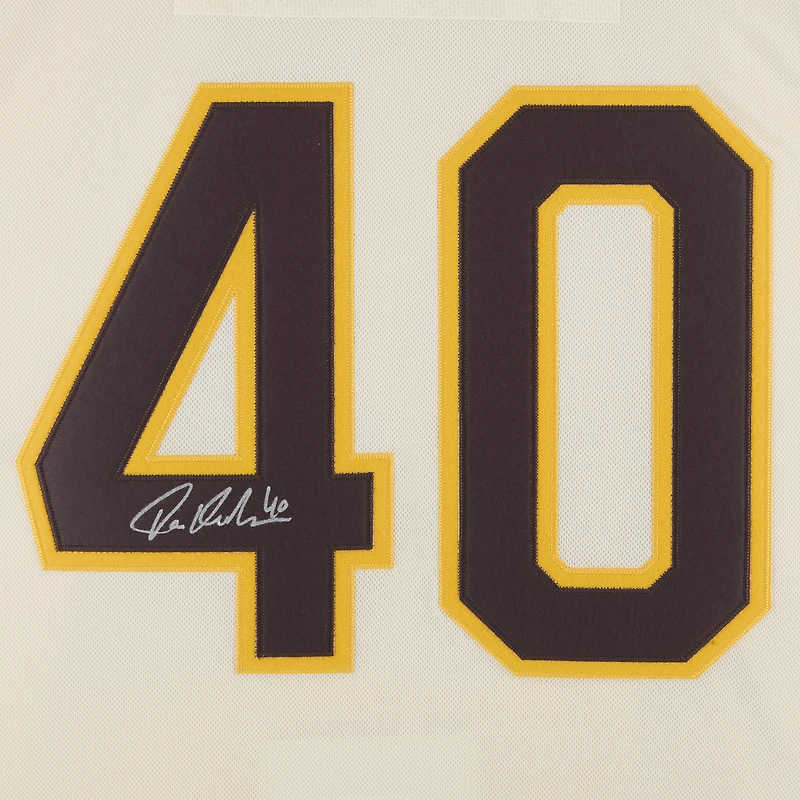 Tuukka Rask Boston Bruins Autographed 100th Anniversary Beige Alternate adidas Authentic Jersey 