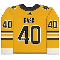 Maillot rétro adidas authentique dédicacé par Tuukka Rask des Bruins de Boston 2021