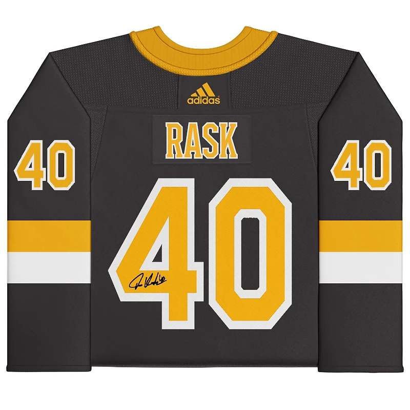 Tuukka Rask Boston Bruins Autographed Black Alternate adidas Authentic Jersey 