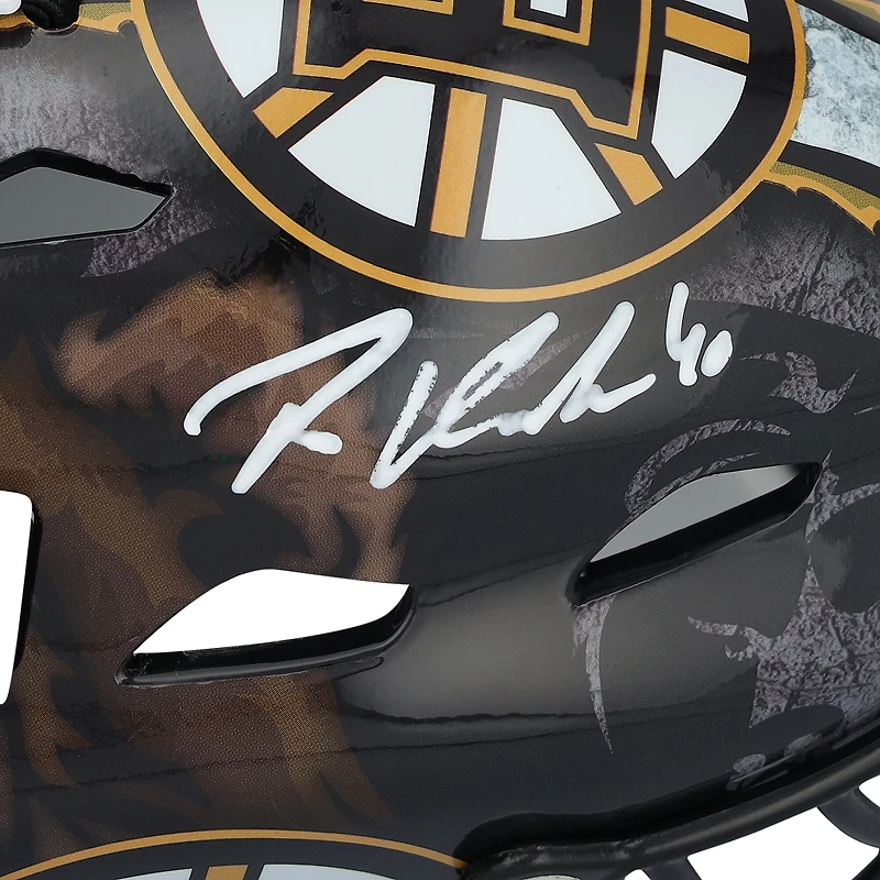 Masque de gardien de but miniature autographié par Tuukka Rask des Bruins de Boston