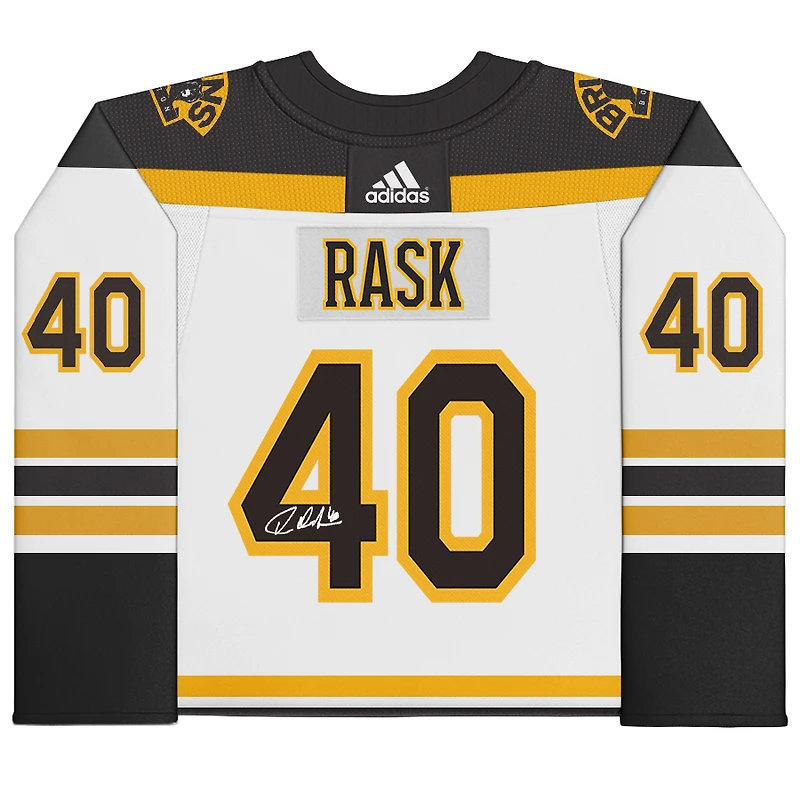 Tuukka Rask Boston Bruins Autographed White adidas Authentic Jersey 