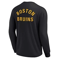 Unisex Fanatics Black Boston Bruins Elements Super Soft Long Sleeve T-Shirt
