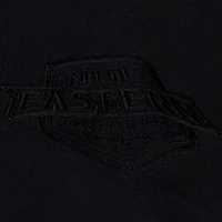 Unisex Mitchell & Ness Black Boston Bruins Phantom Fleece Crew Neck Sweatshirt