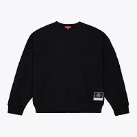 Sweat-shirt unisexe Mitchell & Ness Boston Bruins Phantom Fleece à col rond noir