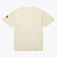 Unisex Mitchell & Ness  Cream Boston Bruins Arched Team T-Shirt