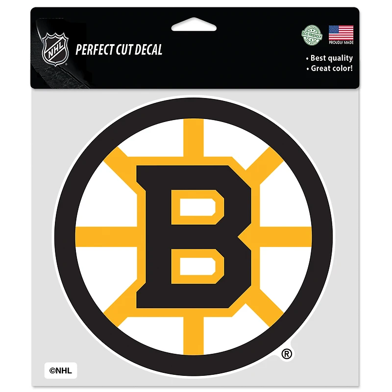 Autocollant de voiture couleur WinCraft Boston Bruins 8" x 8"