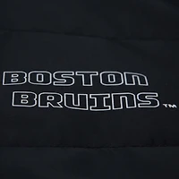 Gilet matelassé court entièrement zippé noir Boston Bruins de Mitchell & Ness pour femme