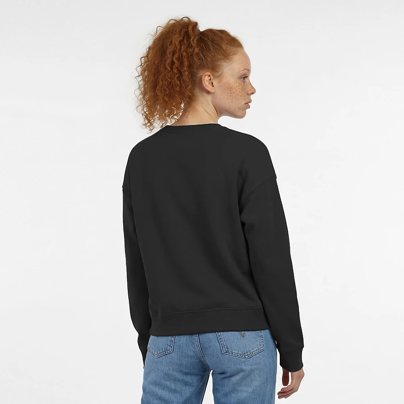 Women's Champion  Black Boston Bruins Wordmark Lockup Powerblend Sweatshirt