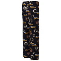 Women's Concepts Sport Black Boston Bruins Zest Allover Print Knit Pants