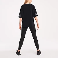 Women's DKNY Sport Black Boston Bruins Diana Tri-Blend Oversized T-Shirt