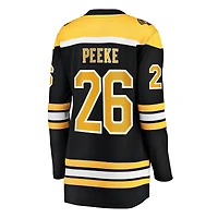 Women's Fanatics Andrew Peeke Black Boston Bruins Home Breakaway Jersey