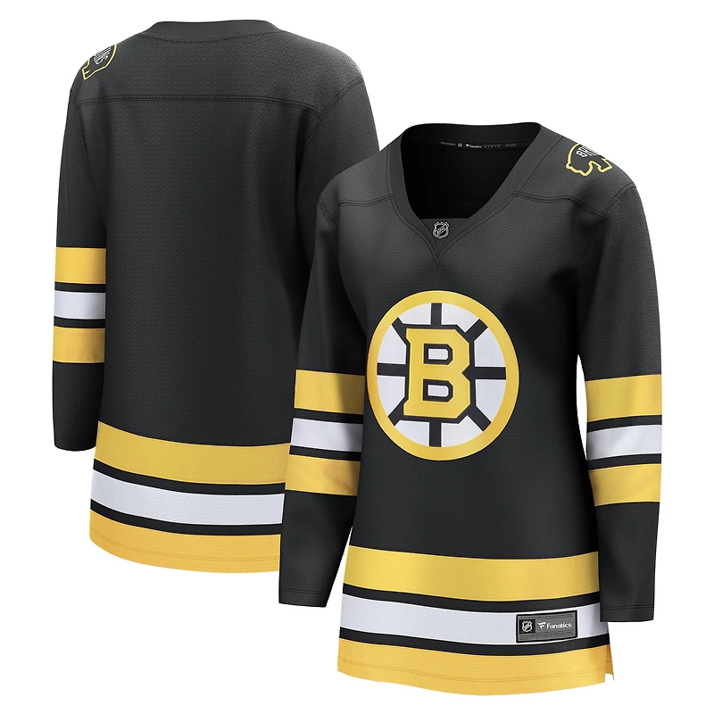 Maillot noir anniversaire des Bruins de Boston pour femmes Fanatics