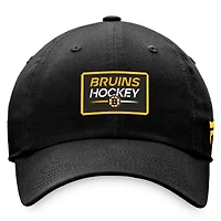 Women's Fanatics  Black Boston Bruins Authentic Pro Rink Adjustable Hat