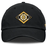 Women's Fanatics Black Boston Bruins Authentic Pro Rink Adjustable Hat