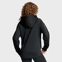 Sweat à capuche zippé intégral Fanatics Black Boston Bruins Authentic Pro Rink Raglan pour femme