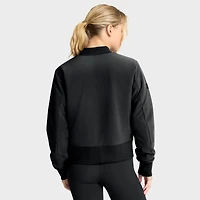 Women's Fanatics Black Boston Bruins Authentic Pro Road Full-Zip Bomber Jacket