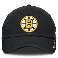 Women's Fanatics  Black Boston Bruins Core Logo Adjustable Hat