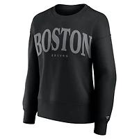 Women's Fanatics  Black Boston Bruins Elements Flow Pullover Sweatshirt