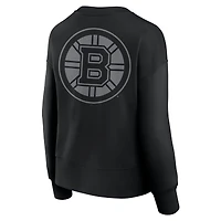 Women's Fanatics  Black Boston Bruins Elements Flow Pullover Sweatshirt