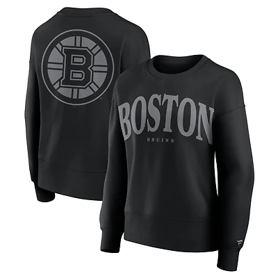 Sweat-shirt à capuche noir Fanatics pour femme Boston Bruins Elements Flow
