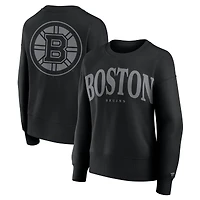 Sweat-shirt à capuche noir Fanatics pour femme Boston Bruins Elements Flow