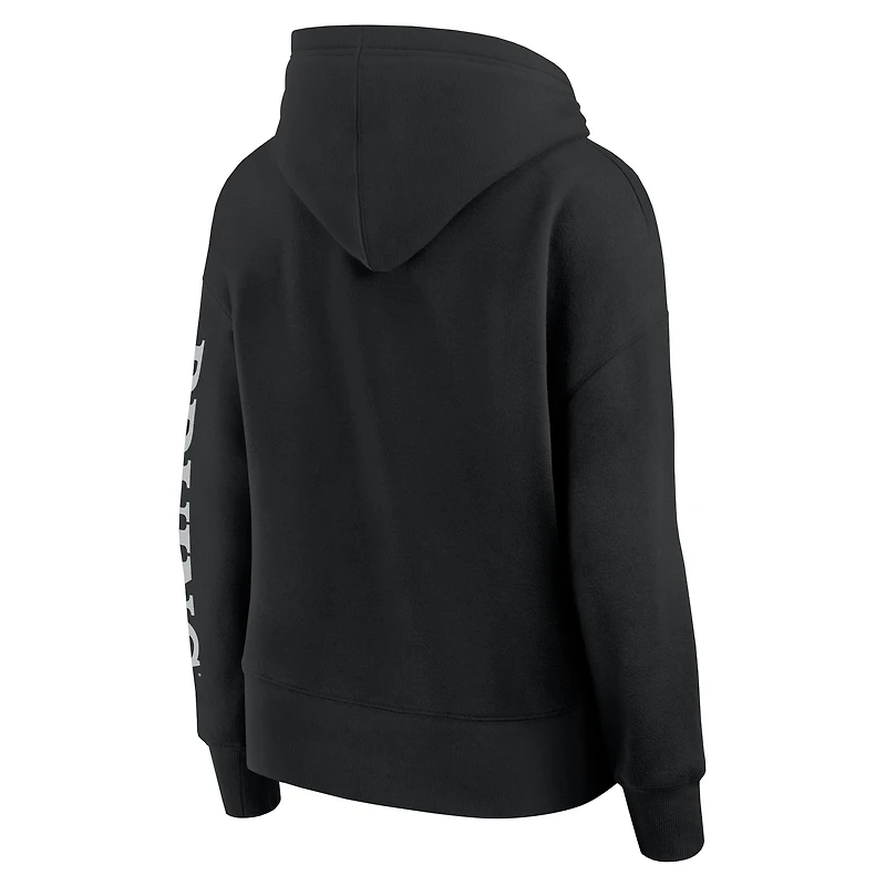 Women's Fanatics Black Boston Bruins Elements Next Pullover Hoodie