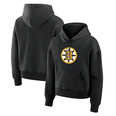 Sweat à capuche essentiel noir Boston Bruins pour femmes de Fanatics
