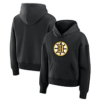 Sweat à capuche essentiel noir Boston Bruins pour femmes de Fanatics