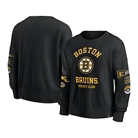 Sweat-shirt à enfiler Fanatics noir Boston Bruins Go Team pour femme