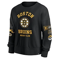 Sweat-shirt à enfiler Fanatics noir Boston Bruins Go Team pour femme