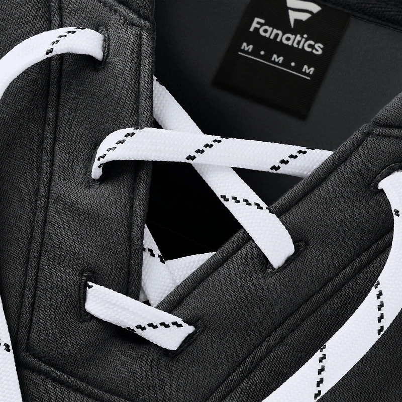 Sweat-shirt à lacets en polaire glacée Fanatics noir des Bruins de Boston pour femmes