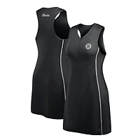 Robe athlétique à demi-zip Fanatics pour femmes, noire, Boston Bruins Studio Boost