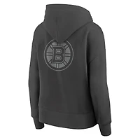 Sweat à capuche ton sur subtil Elements Future Ground de Boston Bruins Fanatics pour femmes, charbon bois