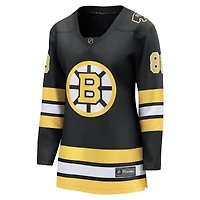 Women's Fanatics David Pastrnak Black Boston Bruins Home Breakaway Player Jersey