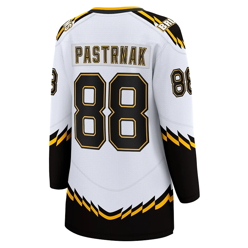 Women's Fanatics David Pastrnak White Boston Bruins Special Edition 2.0 Breakaway Player Jersey