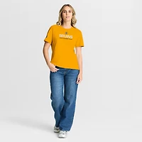 Women's Fanatics Gold Boston Bruins Authentic Pro Primary T-Shirt