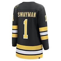 Maillot domicile noir Breakaway Jeremy Swayman des Bruins de Boston pour femmes (Fanatics)