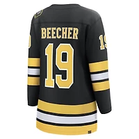 Maillot de joueur échappé à domicile des Bruins Boston noir John Beecher pour femmes Fanatics
