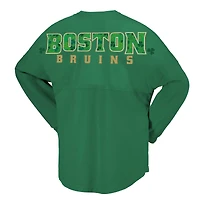 Women's Fanatics Kelly Green Boston Bruins St. Patrick's Day Spirit Jersey T-Shirt