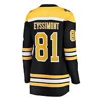 Women's Fanatics Michael Eyssimont Black Boston Bruins Home Breakaway Jersey