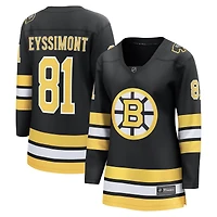 Maillot de joueur échappé à domicile des Bruins Boston noir Michael Eyssimont pour femmes Fanatics
