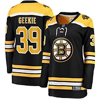 Maillot de joueur échappé à domicile Fanatics Morgan Geekie noir des Bruins Boston pour femmes